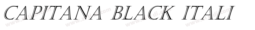 Capitana Black Itali字体转换